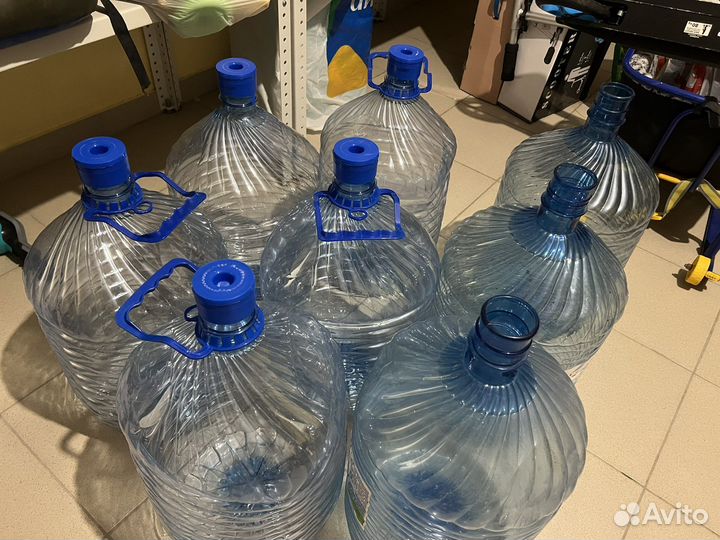 Бутыль Бутылка 19л для воды с ручкой