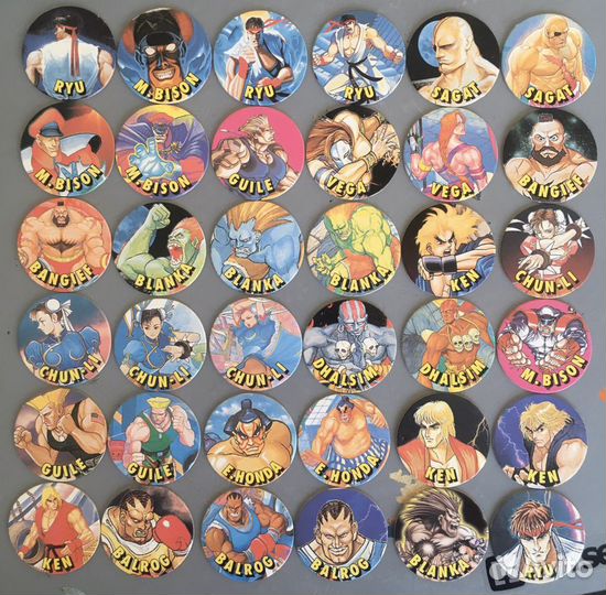 Фишки Street Fighter Vidal полная коллекция