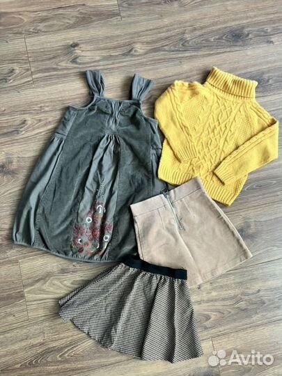 Осенние вещи на девочку 6-7 лет пакетом