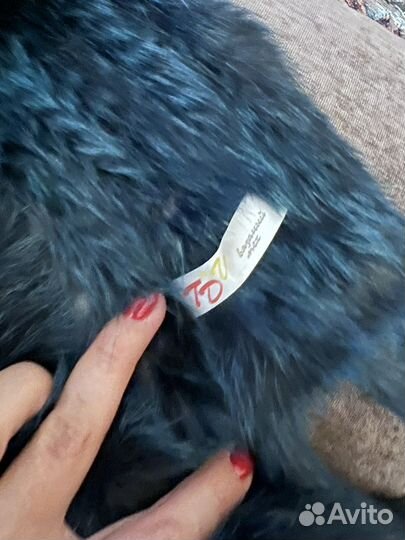 Шарф из вязаного кролика