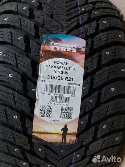 Nokian Tyres Hakkapeliitta 10p SUV 275/40 R21 и 315/35 R21