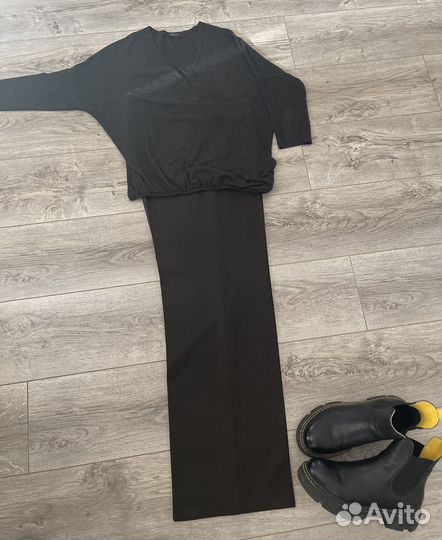 Женская блузка с запахом, 48 размер