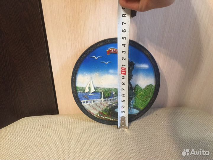 Тарелка настенная Геленджик море сувенир коллекция