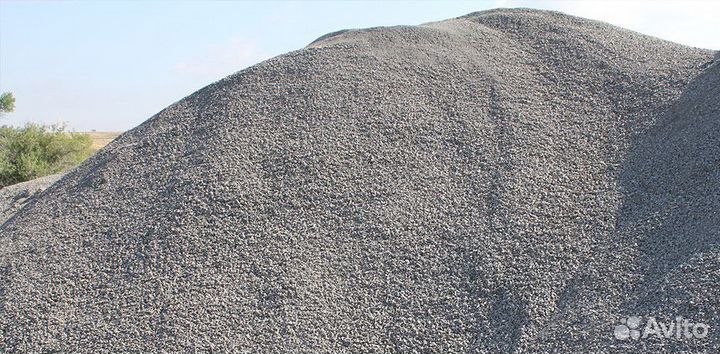 Отсев серого цвета, гранитный