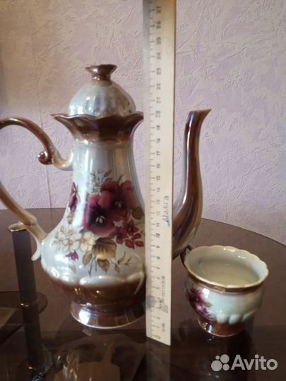 Чайник заварочный фаянсовый новый