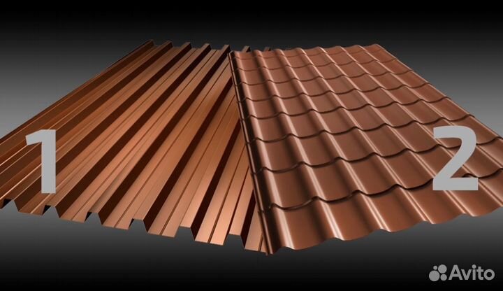 Металлопрофиль Р20 для кровли,Профнастил