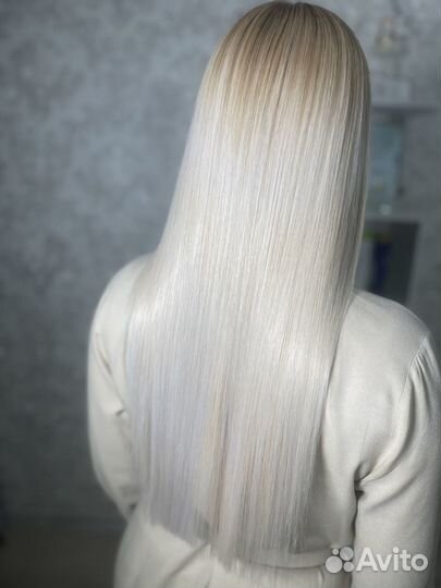 Кератиновое выпрямление волос