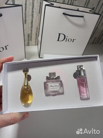 Набор миниатюр-аналогов Dior (Диор), 3 шт х 5 мл
