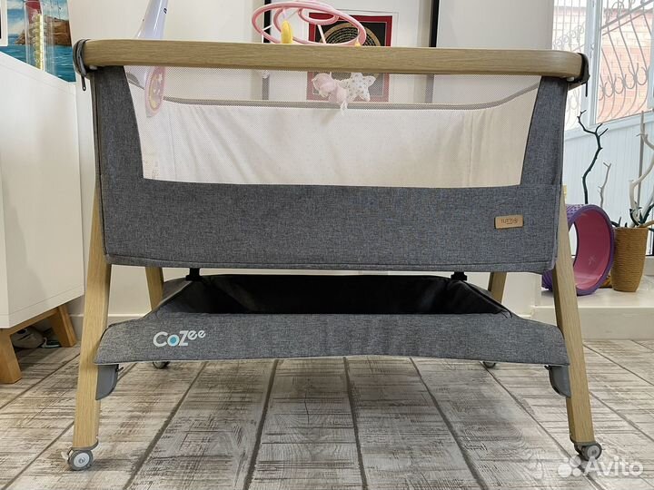 Кроватка tutti bambini cozee + колеса+ качалка