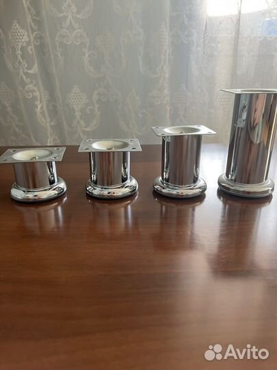 Фурнитура мебельная ножки стальные от 5 до 10 см