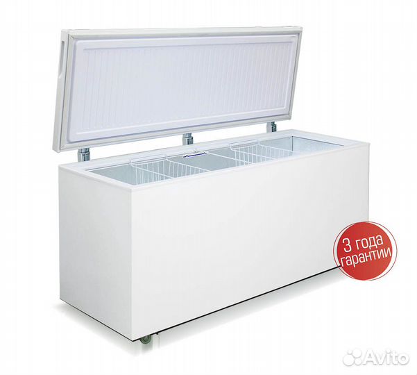 Морозильный ларь Бирюса-560KX с глухой крышкой