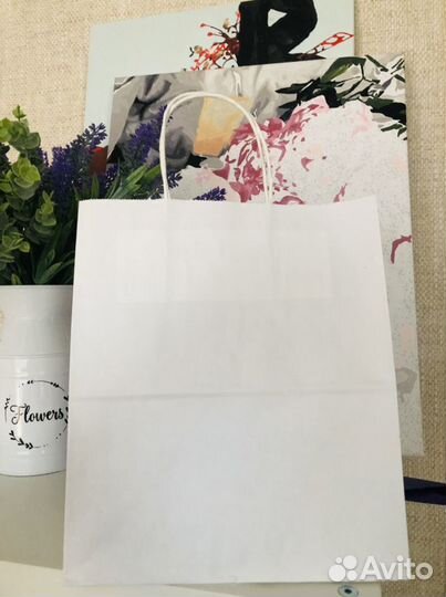 Пакет крафтовый (бумажный) белый