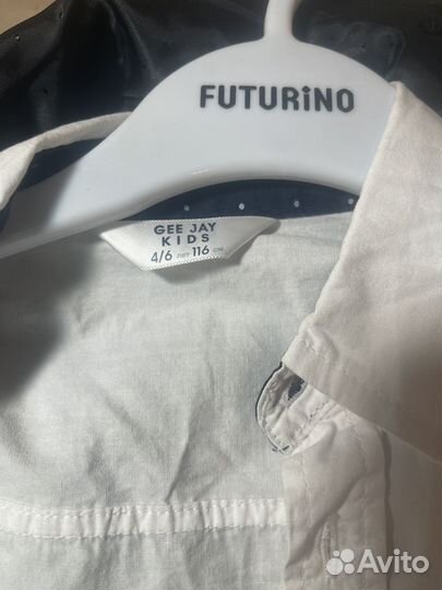 Пиджак hm +рубашка с длинным рукавом