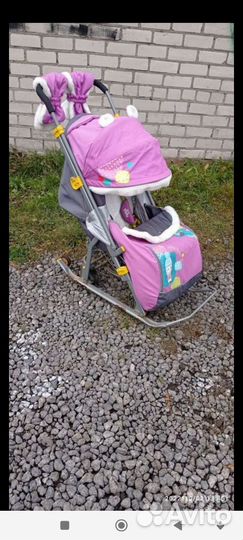 Детские санки коляска