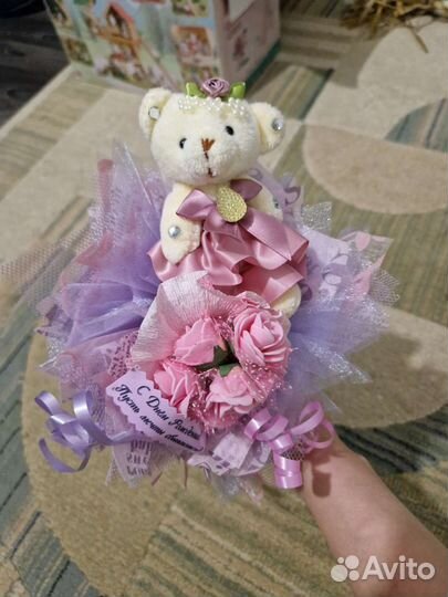 Букеты с мишками