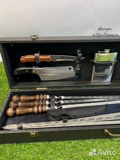 Набор шампуров в кейсе « Сокол-1»