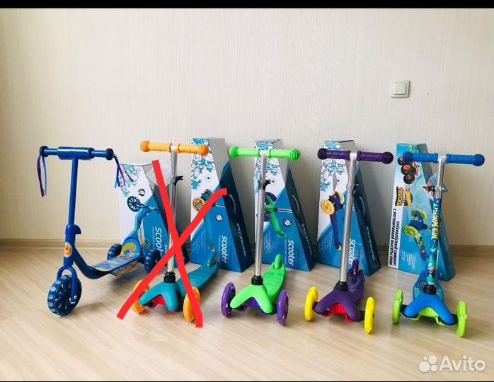 Самокат детский трехколесный. Новый