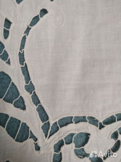 Дорожка на стол, салфетка, вышивка ришилье СССР