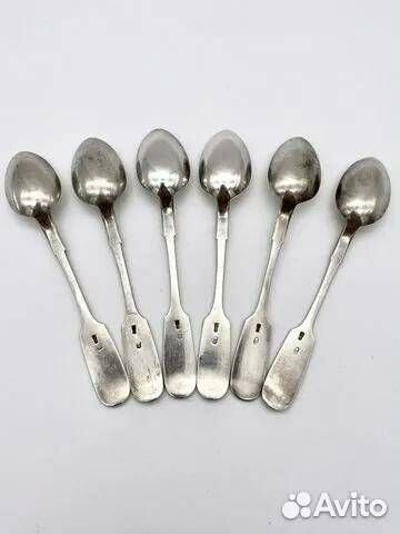 Царские серебряные ложки 6 шт.1898 г. Пастуховъ