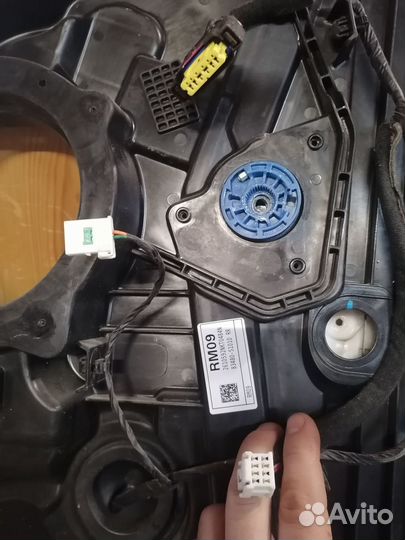 Santa Fe 4 TM 20г Задняя Карта Стеклоподьемника