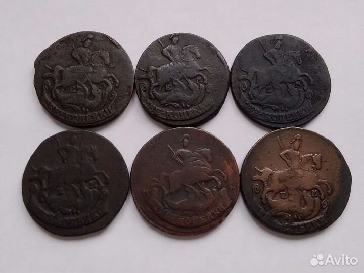 2 копейки 1772,1776,1788,1790