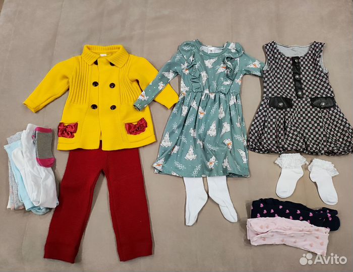 Огромный пакет вещей для девочки 92-98