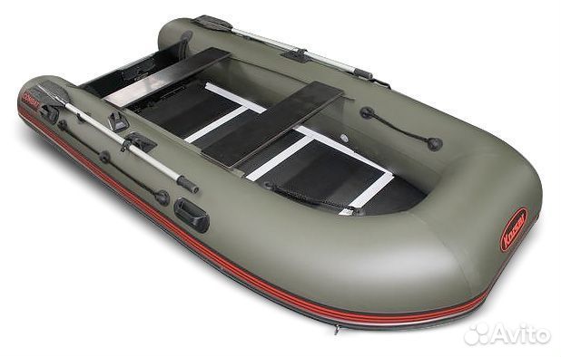 Лодка пвх Корсар Комбат CMB-335 зеленый оливковый