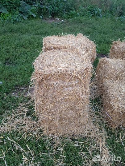Солома в тюках