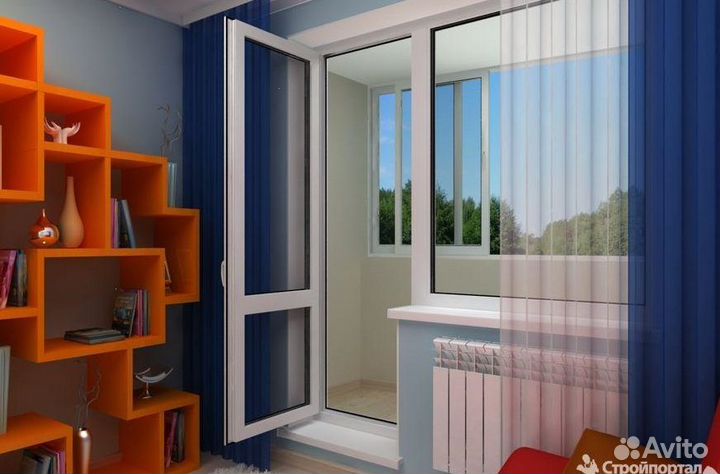 Дверь балконная в рассрочку