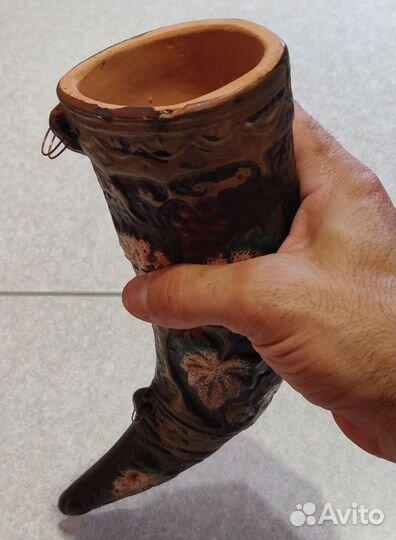 Рог глиняный (сувенирный)