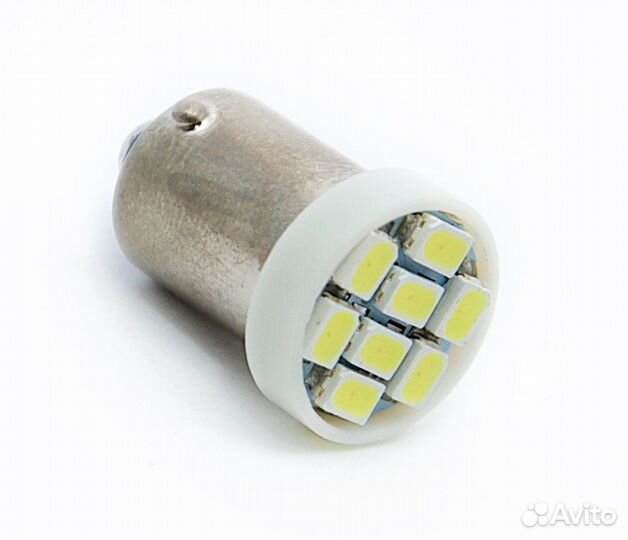 Светодиод 12v T8 8SMD 3014 цок