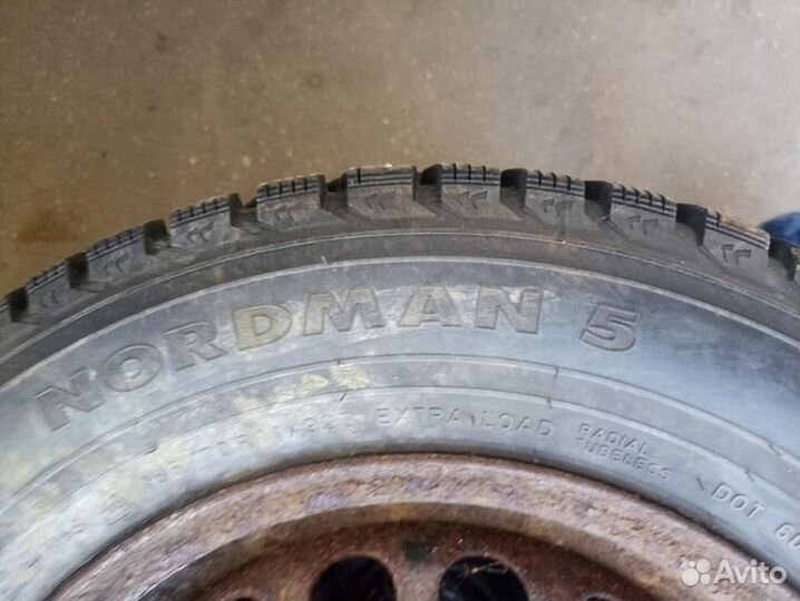 185/70 R14 Nokian Nordman 5 Зима Штампованные R14 pсd:4x100 ет:44 DIA:56.6