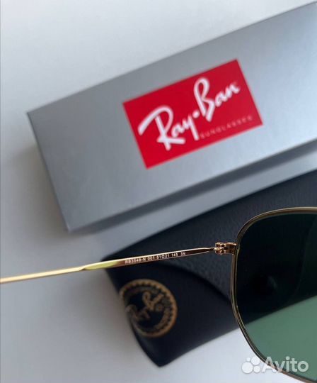 Очки Ray Ban Hexagonal зеленые