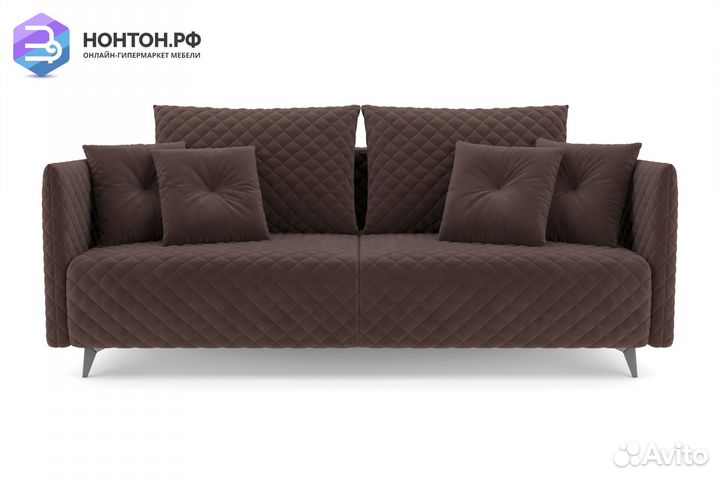 Диван тик-так Вашингтон коричневый