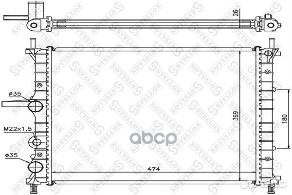 10-25727-SX радиатор системы охлаждения с AC F