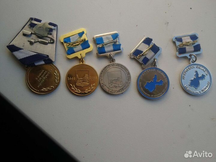 Медали и знаки Иркутск 350 и 80 лет области