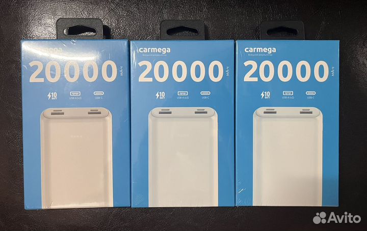Повербанк Carmega 20000mAh новый
