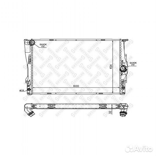 Радиатор системы охлаждения BMW 1 3 E87 E90 1.6 2
