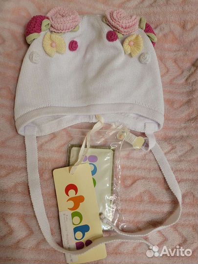 Шапка для девочки Chobi чоби демисезонная