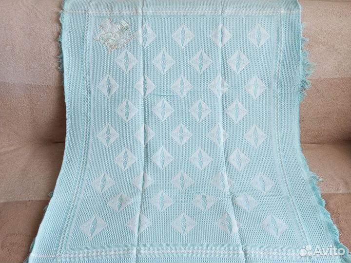 Плед детский вязаный