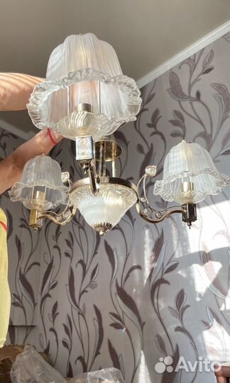 Люстра потолочная бу