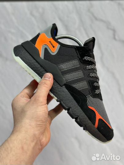 Кроссовки adidas nite jogger чёрные р41-45