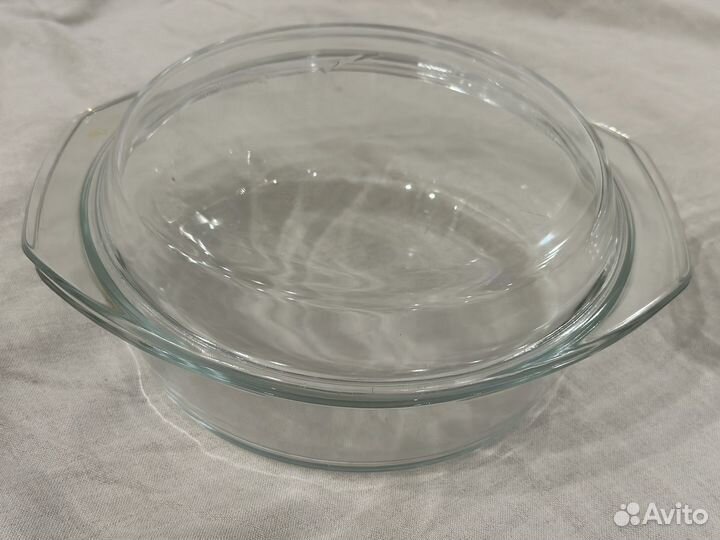 Форма для запекания с крышкой стекло 16, 18, 23 см