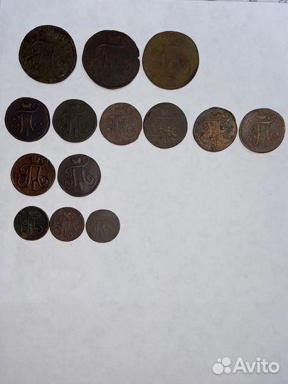 Коллекция монет Павел 1