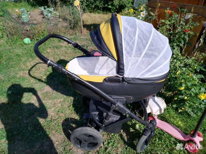 Коляска 2 в 1 эко кожа
