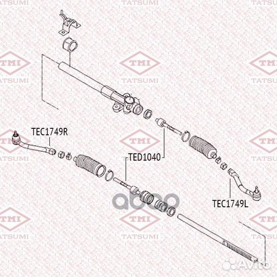 Наконечник рулевой тяги R hyundai iX35/Tucson 0