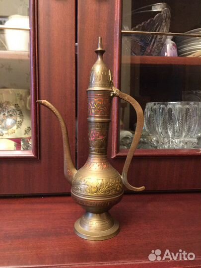 Кувшин кумган,Индия, h25 см