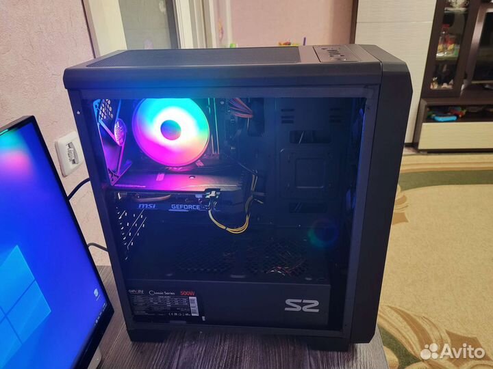 Игровой компьютер i3-10100f+gtx 1660ti+16gb