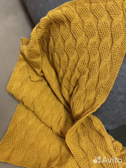 Плед ручной вязки