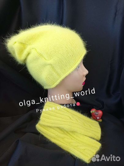 Шапка и митенки